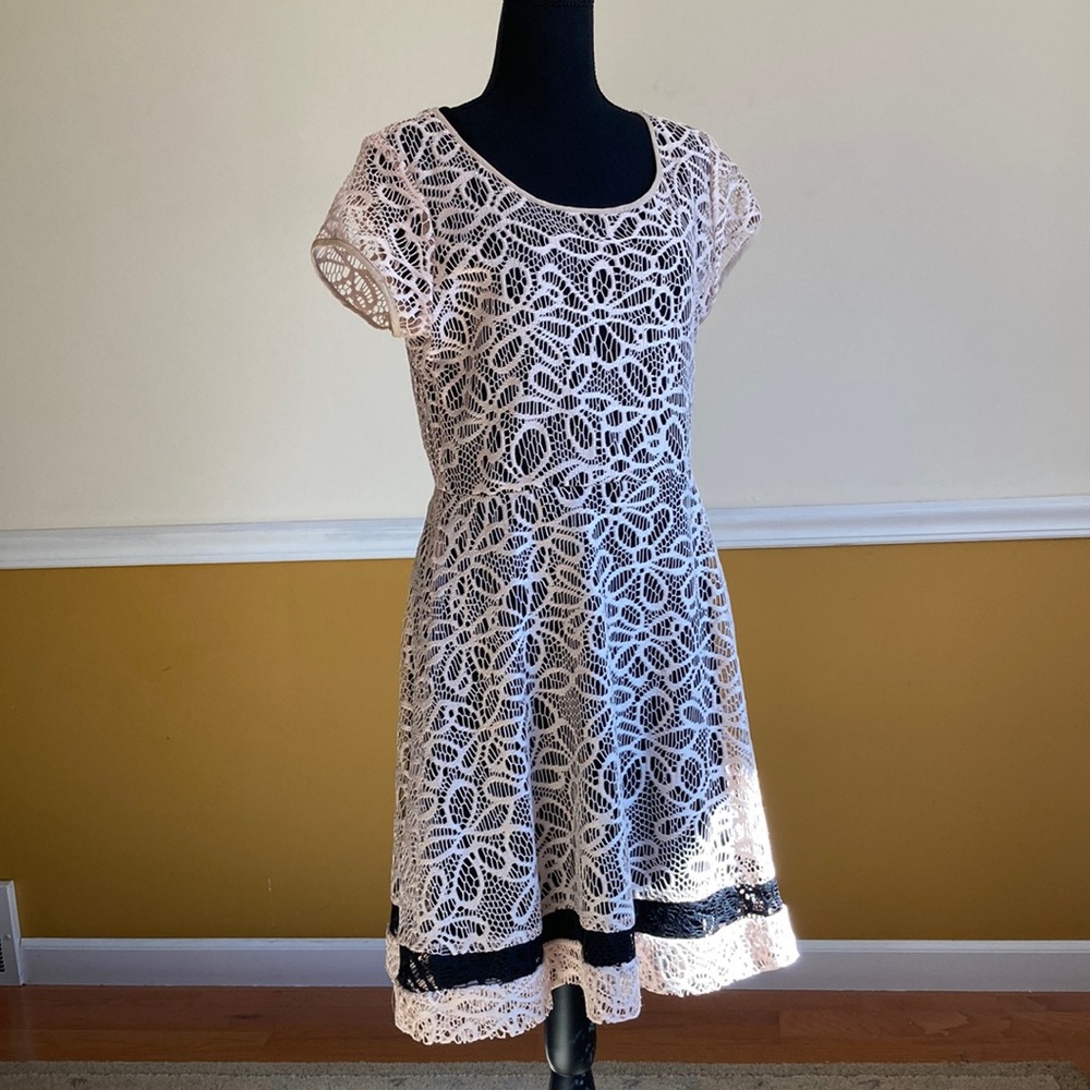 Anthropologie Crocheted Lace Dress - Size L
